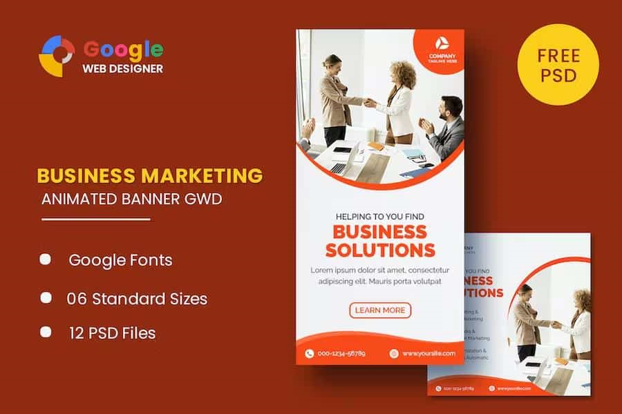 BUSINESS ANIMATED BANNER GWD